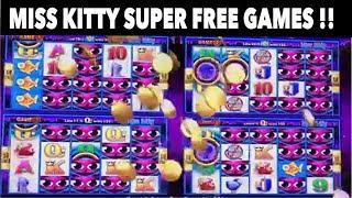 Wonder 4 - Miss Kitty Super Free Games HUGE Win  ! Max Bet