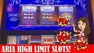 HIGH LIMIT Top Dollar Slot Machine & 3x4x5x Double Dollar Progressive - Aria Casino Slot Machines!