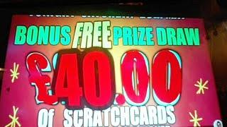 £40.00 WORTH OF SCRATCHCARDS UP FOR GRABS..LIVE FOR VIEWERS