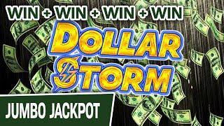 Win + Win + Win + Win  Dollar Storm INSANITY at the Casino!
