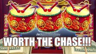 I WAS ABOUT TO GIVE UP UNTIL I HIT THIS MASSIVE JACKPOT!  HIGH LIMIT DANCING DRUMS SLOTS