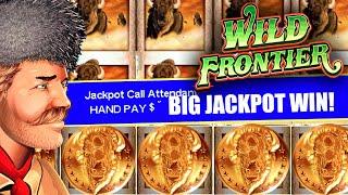 $50 HIGH LIMIT BETS  WILD FRONTIER SLOT MACHINE JACKPOTS  BIG JACKPOT WIN!
