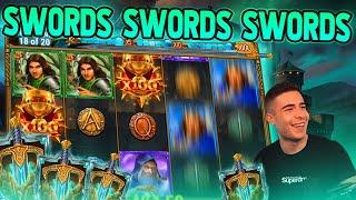 EASY 100X STAGE ON SWORD AND THE GRAIL | BIG WIN ON PLAY N GO ONLINE SLOT MACHINE