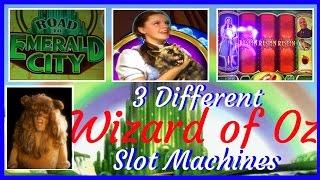 3 Different WIZARD OF OZ Slot MachinesMOVIE MONDAYS Live Play Slots / Pokies