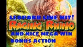 Raging Rhino Super big win line hit & Mega Win Nice Bonus