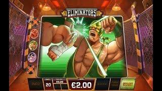 Eliminators Online Slot from Playtech - All Bonuses Triggered
