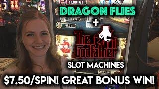 $7.50/Spin! The NEW Godfather Slot Machine! BONUS!!!