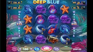 Deep Blue slot machine by Felix Gaming gameplay  SlotsUp