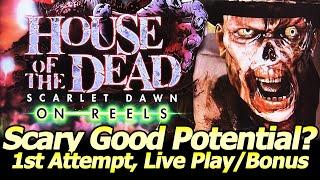 House of the Dead Scarlet Dawn on Reels Slot Machine. Scary Good Potential? Live Play and Free Spins