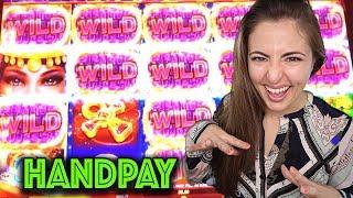 Beginners Luck! HANDPAY 1st Time Playing SCARAB Slot machine in Vegas!
