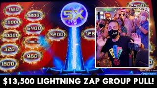 ️ $13,500 ZAPPED on Lightning ZAP GROUP SLOT PULL at Plaza Casino ️