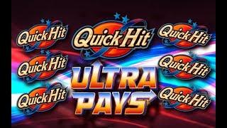 • • QUICK HIT ULTRA PAYS • • - BIG WIN! - •Slot Machine Bonus