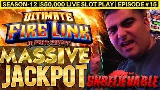 Unbelievable MASSIVE HANDPAY JACKPOT On High Limit Ultimate Fire Link Slot Machine| SE-12 | EP #15