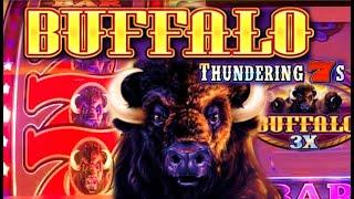BUFFALO THUNDERING 7S •️vs. BUFFALO GOLD (SUPER FREE GAMES) TALL FORTUNES Slot Machine Win
