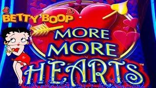 MORE HEARTS SLOTBIG WIN SLOT MACHINEBETTY BOOP BONUS'CASINO GAMBLING!