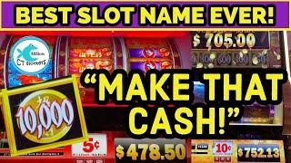 THE SLOT MACHINE TOLD ME TO " MAKE THAT CASH!" and I DID! BETS UP TO $13.60! HUGE WINS!