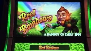 Reel Rainbows Live Play w:Bonus! Slot Machine at Harrahs, Las Vegas