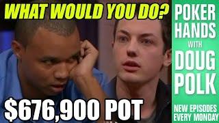 Poker Hands - Is Tom Dwan Really Bluffing Phil Ivey Here?