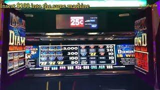 "Black Diamond"  I try to until get Progressive Bonus !! Quarter Slot Machine, San Manuel Casino