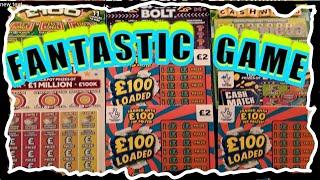 Wowwhat gameNEW £100 LOADEDTRIPLE JACKPOTSCRABBLE CASHWORDCASH BOLTINSTANT £100 Scratchcards
