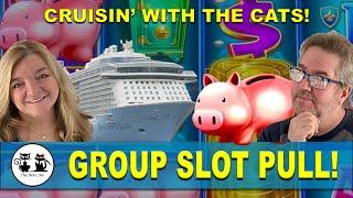 DAY 2 - CRUISING WITH THE CATS! IT'S OUR COOL CAT GROUP SLOT PULL! OVATION OF THE SEAS