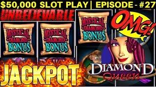 MUST SEE!! 3 Handpay Jackpots On High Limit Diamond Queen Slot & Cats Slot | SEASON 6 | EPISODE #27