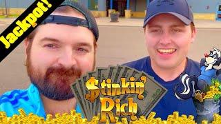 Winning A JACKPOT USING THIS BETTING METHOD On Stinkin’ Rich W/ Special Guest!
