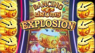 HUGE WIN on Dancing Drums EXPLOSION!   | High Limit BUFFALO GOLD Bonus