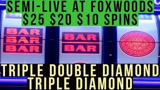 All Triple  & Triple Double  Spins Semi-Live At Foxwoods W/Mrs Old School Slots See How it Goes!