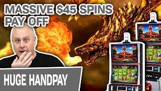 What Can I Hit with $3,000 on Dragon’s Law?  MASSIVE $45 Spins!