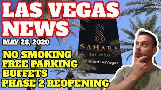 Las Vegas News June 4 Reopening - No Smoking At Sahara