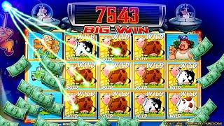 WILD STRIKES!!! Invaders Attack from the Planet Moolah - BONUSES!!! CASINO SLOTS