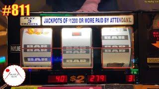Blazing Sevens Slot at Harrah's Casino is also friendly to me!  炎の７スロットに愛されてるような⁈ラッキーおばさん、赤富士スロット