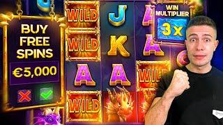 I DID A €5000 BONUS BUY ON DRAGO SLOT AND IT PAID!