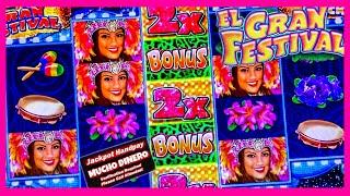 EL GRAN FESTIVAL MAJOR JACKPOT/ HUGE JACKPOT/ HIGH LIMIT/ FREE GAMES/ $50 BETS