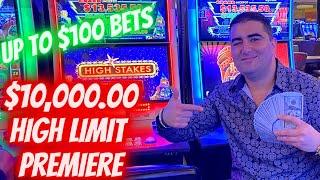 $10,000 Huge High Limit Slot Play! Up To $100 Bets & Jackpot ! Las Vegas At Cosmo ! PART-1