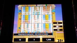 Cleopatra" SUPER NICE BONUS" Quarters $10 Bet Handpay