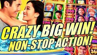 WOW! DOWN TO MY LAST SPIN! CRAZY BIG WIN ON CRAZY RICH ASIANS Slot Machine (ARISTOCRAT GAMING)