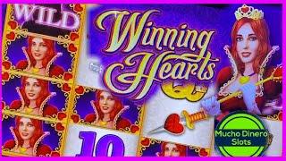 WINNING HEARTS SLOT/ HIGH LIMIT/ MAX BETS/ FREE GAMES