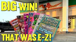 THAT WAS E-Z!  BIG WIN from the E-Z Mart  $170 TEXAS LOTTERY Scratch Offs