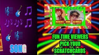 SCRATCHCARDS..ALBERT ENTERTAINS..VIEWERS PICK CARDSFOR BIG SUNDAY GAME