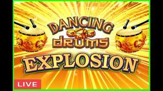 2 JACKPOTS LIVE! Dancing Drums Explosion!