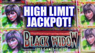HIGH LIMIT BETS ON BLACK WIDOW JACKPOT HAND PAY  BIG SLOT MACHINE WINS!