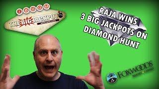 The RAJA Wins 3 Big Jackpots on Diamond Hunt  | The Big Jackpot