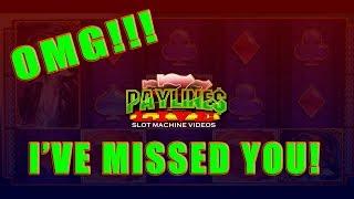 LIVE  GUESS WHO'S BACK!!!  LIVE CHAT  LETS PLAY SOME SLOTS