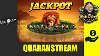 LIVE! King Of Africa & Hercules JACKPOT! Slot Machine Quarantine Quaranstream