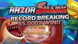 RAZOR SHARK - RECORD BREAKING 85,000X WIN ON €5 BET!