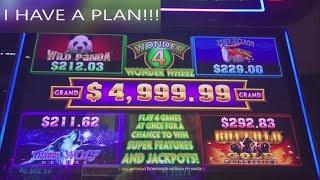 MY STRATEGY CHASING A MAXED OUT GRAND ON WONDER 4 JACKPOTS!!!