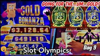 Gold Bonanza: Gold Bar vs. Barbell! Slot Olympics Day 9