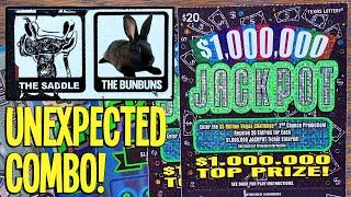 UNEXPECTED COMBO! 2X $1,000,000 Jackpot  $160 TEXAS LOTTERY Scratch Offs